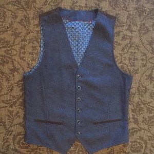 Johnston & Murphy Blue Vest